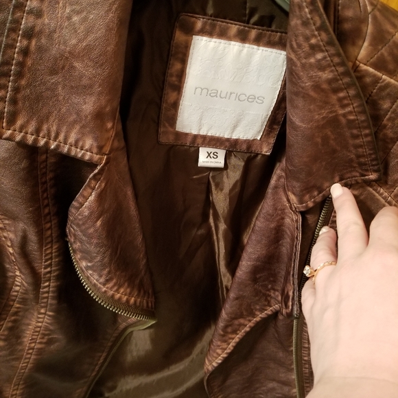 Distressed leather jacket - Picture 2 of 2